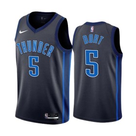Maillot Basket Homme Oklahoma City Thunder Luguentz Dort 5 2022-23 Nike City Edition Noir Swingman